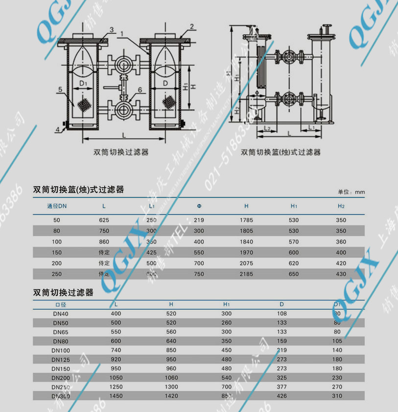 雙聯切換過濾器